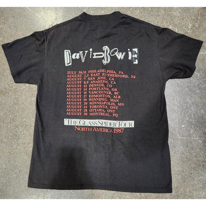 1987 David Bowie The Glass Spider Tour Band Tee
