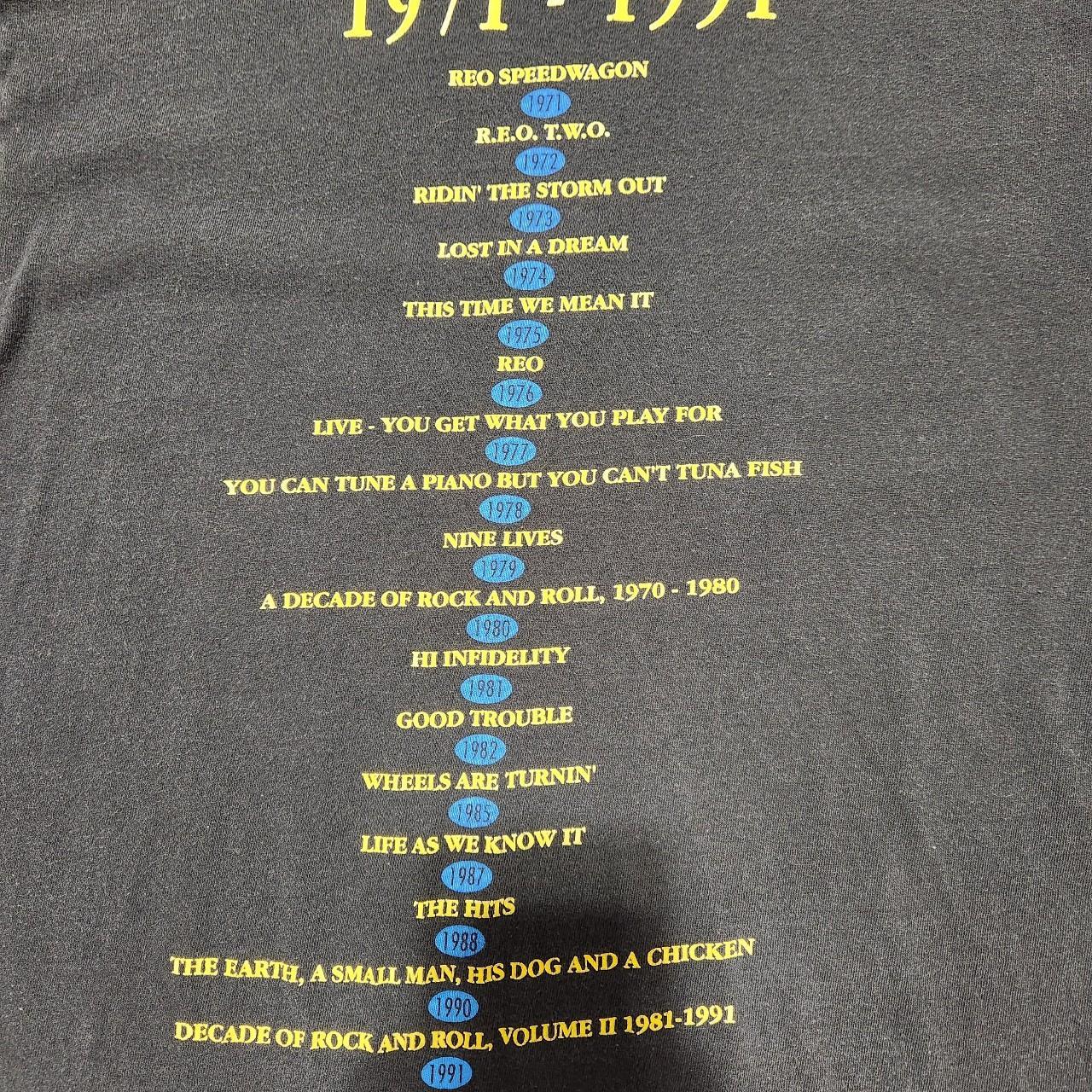 1991 REO Speedwagon Band Tee