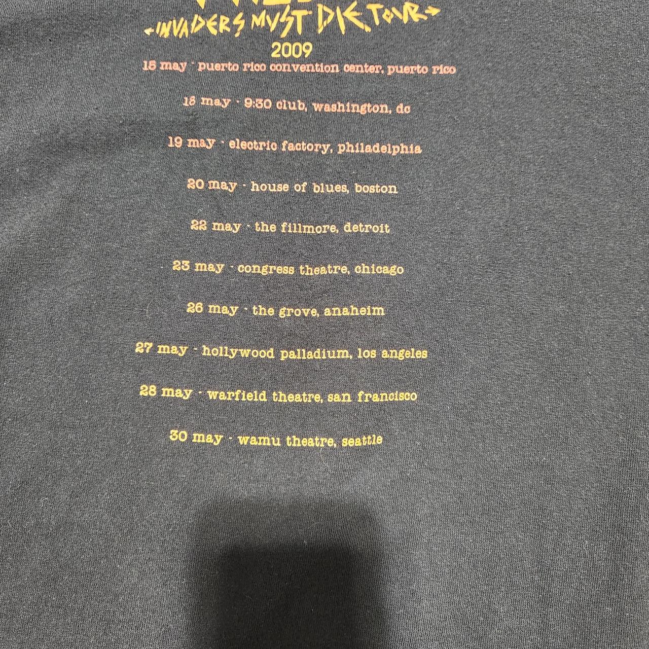 2008 The Prodigy Invaders Must Die Tee