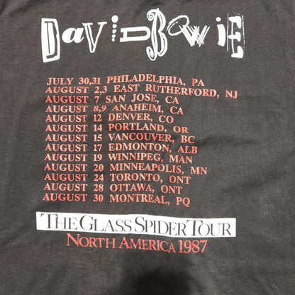 1987 David Bowie The Glass Spider Tour Band Tee